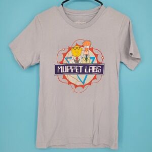 Disney Muppet Labs 2024 Food & Wine Festival Shirt Size S Bunsem beaker gray